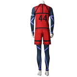 Blue Lock Red Jersey Bluelock Jersey Football Uniform Anime Sportswear Becostume
