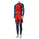 Blue Lock Red Jersey Bluelock Jersey Football Uniform Anime Sportswear Becostume