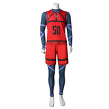 Blue Lock Red Jersey Bluelock Jersey Football Uniform Anime Sportswear Becostume