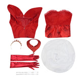 Queen of Hearts Dress Descendants: The Rise of Red Cosplay Costume Halloween Suit