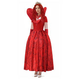 Queen of Hearts Dress Descendants: The Rise of Red Cosplay Costume Halloween Suit