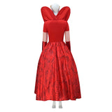 Queen of Hearts Dress Descendants: The Rise of Red Cosplay Costume Halloween Suit