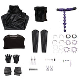 Deluxe Kpop Demon Hunters Mira Combat Cosplay Costume Black Leather Halloween Suit Becostume