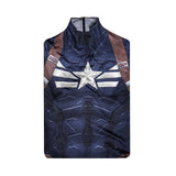 Captain America 2 Steve Rogers Jumpsuit Cosplay Costume Print Becostume