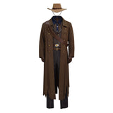 Fallout Ghoul Cosplay Fallout Costume Ghoul Cooper Howard Leather Jacket Suit Halloween Outfit