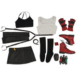 Final Fantasy VII Remake Tifa Cosplay Costumes Game Red Version Suit