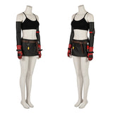 Final Fantasy VII Remake Tifa Cosplay Costumes Game Red Version Suit