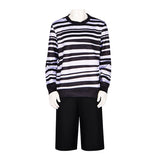 Wednesday The Addams Family Wednesday's Brother Pugsley Addams Striped Cosplay Costume Becostume