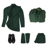 God of Stories Loki Cosplay Costume Loki Season 2 Green Halloween Suit