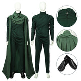 God of Stories Loki Cosplay Costume Loki Season 2 Green Halloween Suit