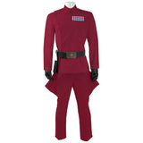 Star Wars Rogue One Cosplay Costume Imperial Officer Uniform burgundy Version
