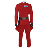 Star Wars Rogue One Cosplay Costume Imperial Officer Uniform With Cape Red Version