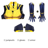 Hugh Jackman Superhero Wolverine Jumpsuit Deadpool 3 Wolverine Yellow Cosplay Costume Sleeveless Version