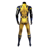 Hugh Jackman Superhero Wolverine Jumpsuit Deadpool 3 Wolverine Yellow Cosplay Costume Sleeveless Version