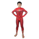 The Flash Barry Allen Cosplay Costume Superhero Flashpoint Jumpsuit For Kids Halloween Suit