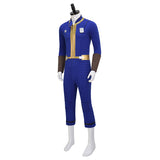 Vault 75 Jumpsuit Fallout Vault Cosplay Costume Vault Dweller Blue Jumpsuit Halloween Suit