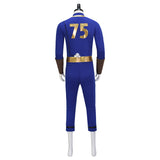 Vault 75 Jumpsuit Fallout Vault Cosplay Costume Vault Dweller Blue Jumpsuit Halloween Suit