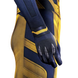 Movie Deadpool 3 Wolverine Yellow Suit Superhero Hugh Jackman Wolverine Cosplay Costume
