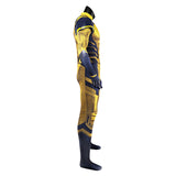 Movie Deadpool 3 Wolverine Yellow Suit Superhero Hugh Jackman Wolverine Cosplay Costume