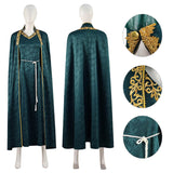 Alicent Hightower Green Dress House of the Dragon Costumes Halloween Women Outfit Becostume