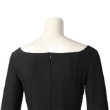 Morticia Addams Dress 2022 Wednesday Sexy Morticia Black Dress for Halloween Becostume