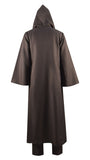 Becostume Star Wars Jedi Tunic Cosplay Costume Adult Hooded Robe Uniform Halloween Suit