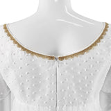 Bridgerton Season 2 Daphne Bridgerton Cosplay Costume White Dress Halloween Carnival Suit