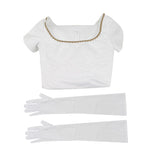 Bridgerton Season 2 Daphne Bridgerton Cosplay Costume White Dress Halloween Carnival Suit