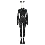 Wednesday Cat Costume Suit 2022 Wednesday Addams Cat Suit Cosplay Wig Becostume