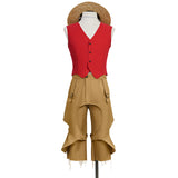 One Piece Live Action Season 2 Luffy Cosplay Costume Halloween Carnival Outfit Becostume