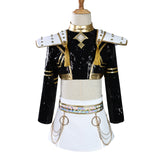 Kpop Demon Hunters Zoey Cosplay Costume Black Golden Halloween Huntrix Outfit Becostume