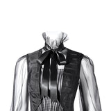 Deluxe Wednesday Season 2 Wednesday Black Dance Mesh Dress Cosplay Costume Becostume