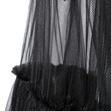 Deluxe Wednesday Season 2 Wednesday Black Dance Mesh Dress Cosplay Costume Becostume