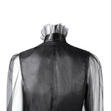 Deluxe Wednesday Season 2 Wednesday Black Dance Mesh Dress Cosplay Costume Becostume