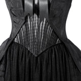 Deluxe Wednesday Season 2 Wednesday Black Dance Mesh Dress Cosplay Costume Becostume