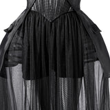 Deluxe Wednesday Season 2 Wednesday Black Dance Mesh Dress Cosplay Costume Becostume