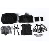 Deluxe Wednesday Season 2 Wednesday Black Dance Mesh Dress Cosplay Costume Becostume