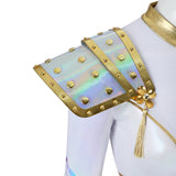 Kpop Demon Hunters Zoey Stage Performance White Dance Costume Halloween Suit Becostume