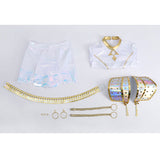 Kpop Demon Hunters Zoey Stage Performance White Dance Costume Halloween Suit Becostume