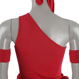 Daredevil Comics Elektra Natchios Cosplay Costume Red Ninja Halloween Outfit Becostume