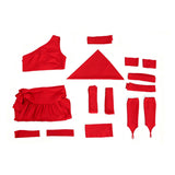 Daredevil Comics Elektra Natchios Cosplay Costume Red Ninja Halloween Outfit Becostume