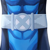 Men Wolverine Cosplay Costume Avengers: Doomsday Blue Halloween Jumpsuit Becostume