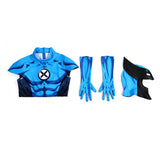 Men Wolverine Cosplay Costume Avengers: Doomsday Blue Halloween Jumpsuit Becostume