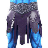 Masters of the Universe Skeletor Cosplay Costume Blue Jumpsuit Halloween Outfit Becostume