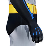 2004 Batman Bruce Wayne TV Series Cosplay Costume Superhero Jumpsuit Becostume