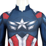 Kids Captain America Brave New World Sam Wilson Cosplay Costume Halloween Suit Becostume