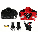 Absolute Flash Wally West Cosplay Costume Red Flash Halloween Party Suit Becostume