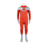 Invincible S4 Kids Thragg Cosplay Costume Jumpsuit With Cape Becostume