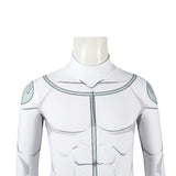 Invincible Mark Grayson Viltrumite Kids White Cosplay Costume Battle Suit Becostume
