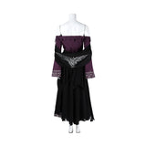 Elden Ring Nightreign Recluse Cosplay Costume Black Purple Halloween Outfit Becostume